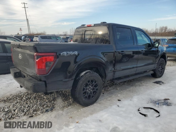 2024 Ford F-150 XLT with VIN 1FTEW3LP3RKD58953, listed as a Copart auction lot 42763555 with 5,195 mi miles and Clean Title. Bid and sale history available at carsss.com. Image 3.