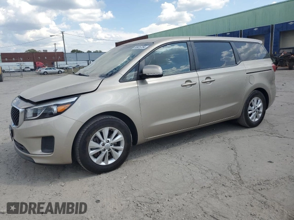 2017 Kia Sedona LX with VIN KNDMB5C17H6230575, listed as a Copart auction lot 68925784 with 113,572 mi miles and Salvage Title. Bid and sale history available at DreamBid. Image 1.
