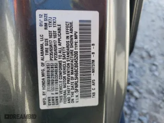 2012 Honda Odyssey EX-L with VIN 5FNRL5H68CB045200, listed as a Copart auction lot 49734055 with 123,577 mi miles and Salvage Title. Bid and sale history available at carsss.com. Image 15.