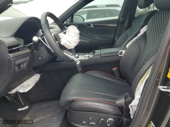 2023 Genesis G80 3.5T Sport with VIN KMTGB4SD1PU185034, listed as a Copart auction lot 89306795 with 10,335 mi miles and Salvage Title. Bid and sale history available at carsss.com. Image 7.