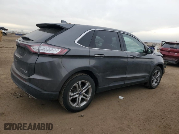 2018 Ford Edge Titanium with VIN 2FMPK4K90JBB07332, listed as a Copart auction lot 82519864 with 94,866 mi miles and Salvage Title. Bid and sale history available at carsss.com. Image 3.