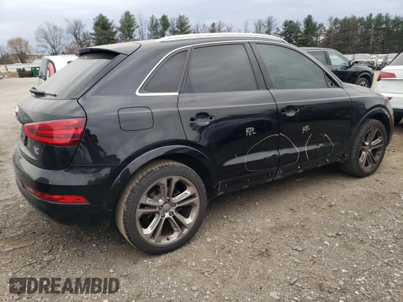 2015 Audi Q3 2.0T Prestige with VIN WA1GFCFS7FR003855, listed as a Copart auction lot 83591274 with 99,873 mi miles and Salvage Title. Bid and sale history available at carsss.com. Image 3.