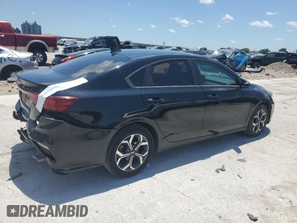 2021 Kia Forte LXS with VIN 3KPF24AD9ME269527, listed as a Copart auction lot 56896375 with 75,513 mi miles and Salvage title. Bid and sale history available at DreamBid. Image 3.