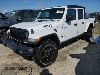 2024 Jeep Gladiator Sport z VIN 1C6HJTAG2RL113030, wystawiony jako Copart lot #74569954 z przebiegiem Nie podano mil oraz Nie do naprawy • Non repairable. Historia ofert i sprzedaży dostępna na DreamBid. Obrazek 1.