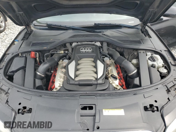 2012 Audi A8 with VIN WAURVAFD7CN026141, listed as a Copart auction lot 49532335 with 201,042 mi miles and Clean Title. Bid and sale history available at DreamBid. Image 11.