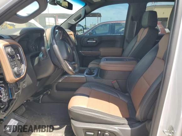 2020 Chevrolet Silverado 1500 High Country with VIN 1GCUYHEL9LZ377390, listed as a Copart auction lot 63809684 with 0 mi miles and Clean Title. Bid and sale history available at carsss.com. Image 7.