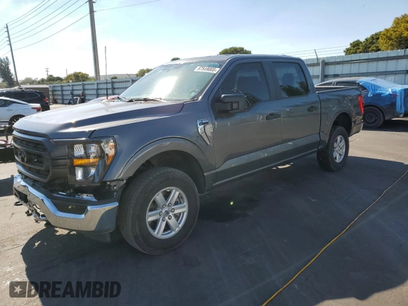 2023 Ford F-150 XL with VIN 1FTFW1E89PFA35947, listed as a Copart auction lot 87549005 with 33,898 mi miles and Clean Title. Bid and sale history available at carsss.com. Image 1.