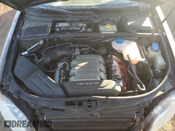 2005 Audi A4 3.2L with VIN WAUDG68E55A510438, listed as a Copart auction lot 83789484 with 136,393 mi miles and Clean Title. Bid and sale history available at carsss.com. Image 11.
