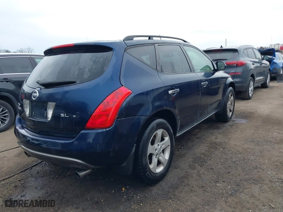 2004 Nissan Murano SE with VIN JN8AZ08W64W341171, listed as a IAAI auction lot 41684057 with 231,415 mi miles. Bid and sale history available at carsss.com. Image 4.