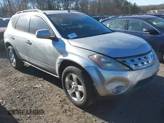 2003 Nissan Murano SL with VIN JN8AZ08WX3W225308, listed as a IAAI auction lot 41313008 with 999,999 mi miles. Bid and sale history available at carsss.com. Image 1.