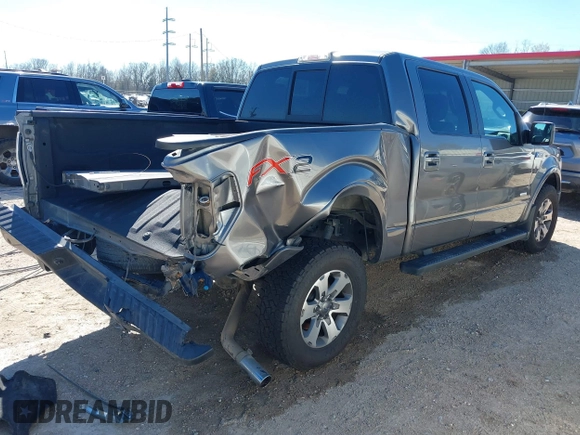 2012 Ford F-150 XL with VIN 1FTFW1CT6CFC16540, listed as a IAAI auction lot 41596952 with 76,698 mi miles. Bid and sale history available at carsss.com. Image 4.