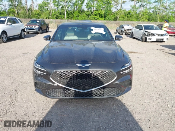 2023 Genesis G70 2.0T with VIN KMTG34TA4PU126965, listed as a IAAI auction lot 41971103 with 27,304 mi miles. Bid and sale history available at carsss.com. Image 12.