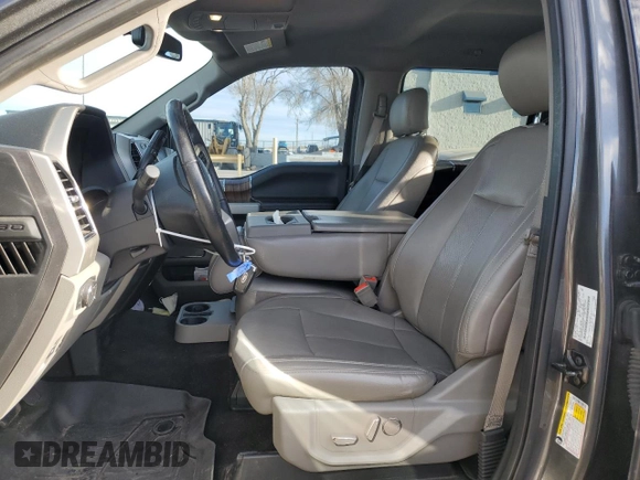 2018 Ford F-150 XL with VIN 1FTEW1EP0JKE59776, listed as a Copart auction lot 46845825 with 107,567 mi miles and Salvage Title. Bid and sale history available at carsss.com. Image 7.