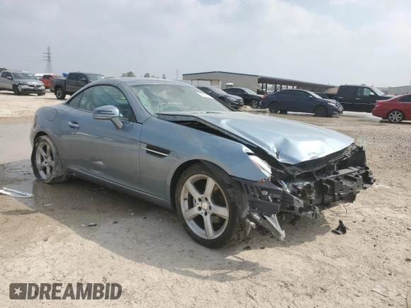 2013 Mercedes-Benz SLK 250 with VIN WDDPK4HA1DF057927, listed as a Copart auction lot 49314755 with 53,876 mi miles and Salvage title. Bid and sale history available at DreamBid. Image 4.