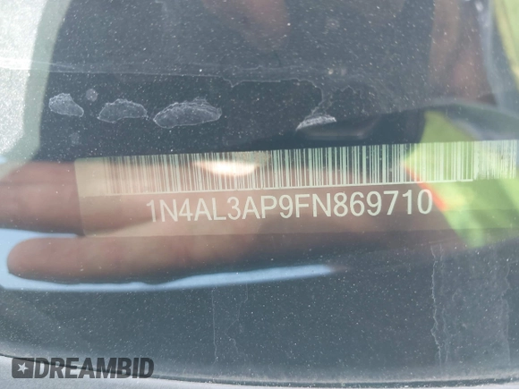 2015 Nissan Altima S with VIN 1N4AL3AP9FN869710, listed as a IAAI auction lot 42043275 with 163,909 mi miles and . Bid and sale history available at DreamBid. Image 18.