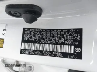 2015 Toyota Prius Four with VIN JTDKN3DU9F0399119, listed as a IAAI auction lot 42068084 with 1 mi miles. Bid and sale history available at carsss.com. Image 9.