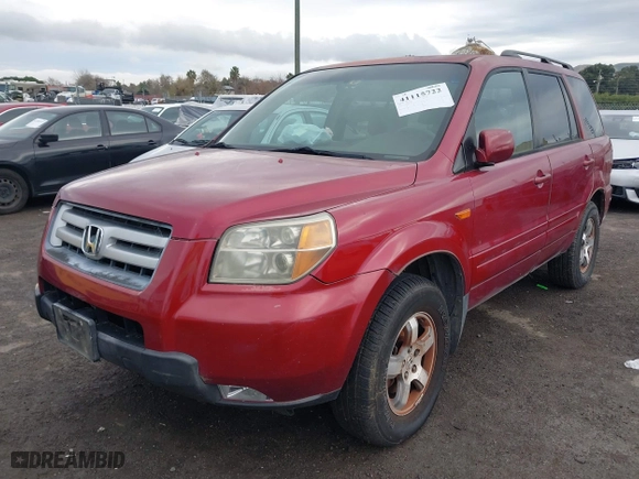 2006 Honda Pilot EX-L with RES with VIN 5FNYF18626B022642, listed as a IAAI auction lot 41115722 with 283,756 mi miles. Bid and sale history available at carsss.com. Image 2.