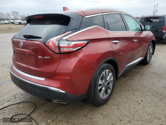 2018 Nissan Murano S with VIN 5N1AZ2MH2JN169684, listed as a Copart auction lot 50338905 with 50,844 mi miles and Salvage Title. Bid and sale history available at carsss.com. Image 3.