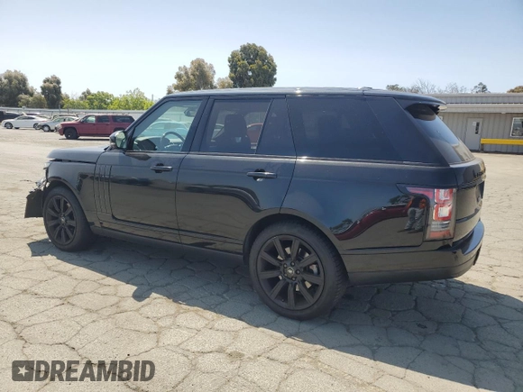 2015 Land Rover Range Rover HSE with VIN SALGS2VF4FA207942, listed as a Copart auction lot 60699825 with 80,472 mi miles and Salvage title. Bid and sale history available at DreamBid. Image 2.
