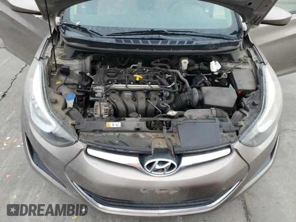 2014 Hyundai Elantra SE with VIN 5NPDH4AE1EH511187, listed as a Copart auction lot 80485734 with 121,115 mi miles and Salvage Title. Bid and sale history available at DreamBid. Image 12.