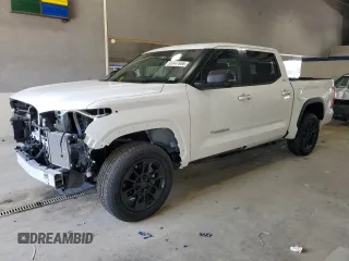 2025 Toyota Tundra SR with VIN 5TFLA5DB8SX271689, listed as a Copart auction lot 55047655 with 1,649 mi miles and Salvage title. Bid and sale history available at DreamBid. Image 1.