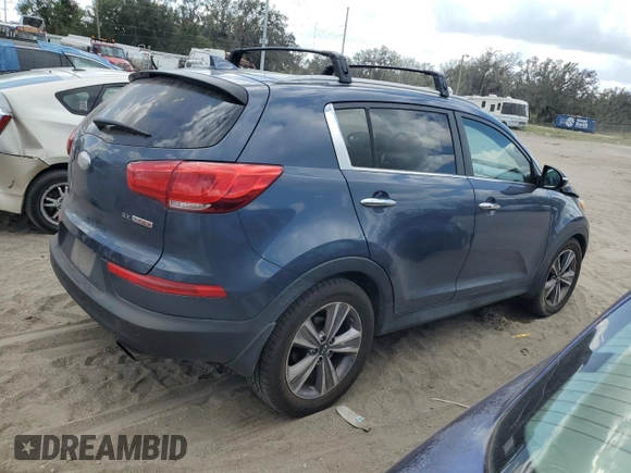 2014 Kia Sportage SX with VIN KNDPC3A63E7568753, listed as a Copart auction lot 80617244 with 143,532 mi miles and Salvage title. Bid and sale history available at DreamBid. Image 3.