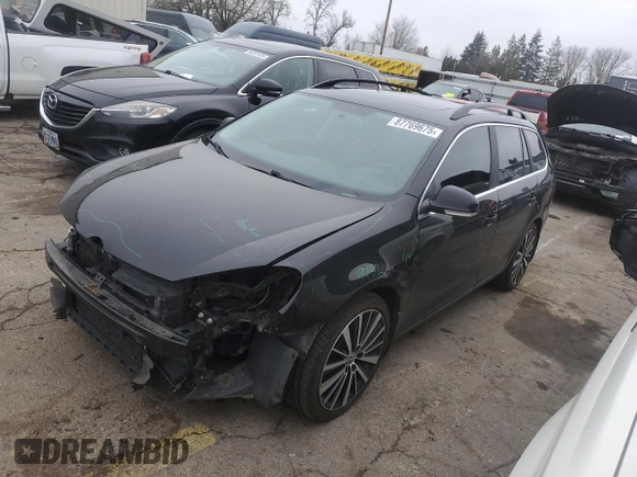 2014 Volkswagen Jetta SportWagen TDI w/Sunroof & Nav with VIN 3VWPL7AJ4EM609163, listed as a Copart auction lot 87769675 with 93,708 mi miles and Salvage Title. Bid and sale history available at carsss.com. Image 1.