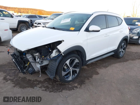 2017 Hyundai Tucson Sport with VIN KM8J3CA25HU585817, listed as a IAAI auction lot 40990922 with 70,434 mi miles and . Bid and sale history available at DreamBid. Image 2.