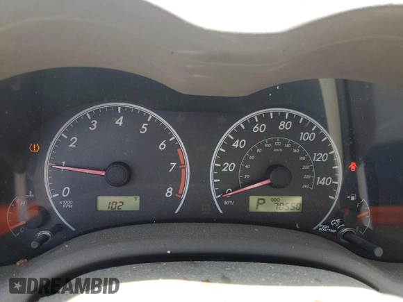 2010 Toyota Corolla with VIN 1NXBU4EE5AZ208745, listed as a Copart auction lot 61569915 with 70,550 mi miles and Salvage title. Bid and sale history available at DreamBid. Image 9.
