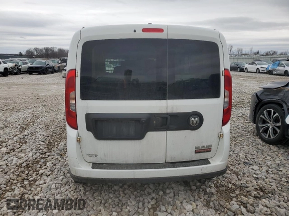2018 Ram ProMaster City Cargo Van Tradesman SLT with VIN ZFBERFBB0J6L55619, listed as a Copart auction lot 44582015 with 168,220 mi miles and Clean Title. Bid and sale history available at carsss.com. Image 6.