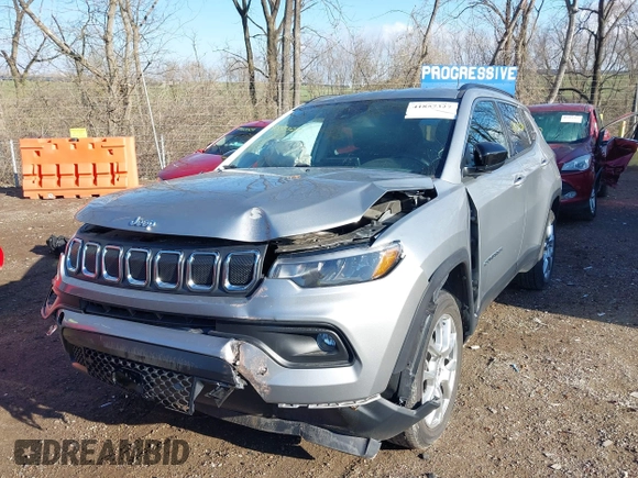 2022 Jeep Compass Latitude Lux с VIN 3C4NJDFB0NT171103, выставлен на аукционе IAAI как лот 41857327 с пробегом 17 940 миль миль и . История ставок и продаж доступна на DreamBid. Изображение 17.