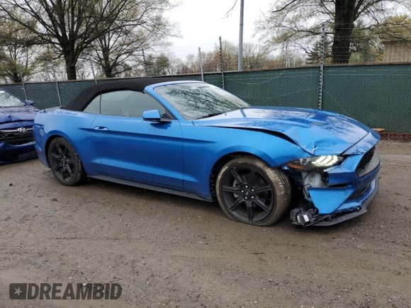 2020 Ford Mustang EcoBoost with VIN 1FATP8UH1L5181811, listed as a Copart auction lot 52196455 with 39,762 mi miles and Salvage Title. Bid and sale history available at carsss.com. Image 4.