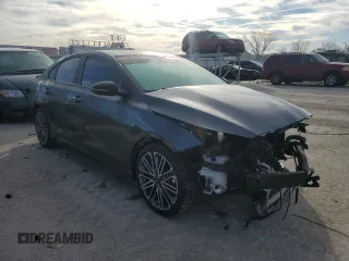 2023 Kia Forte GT with VIN 3KPF44AC6PE681586, listed as a Copart auction lot 42091855 with 26,573 mi miles and Salvage Title. Bid and sale history available at carsss.com. Image 4.