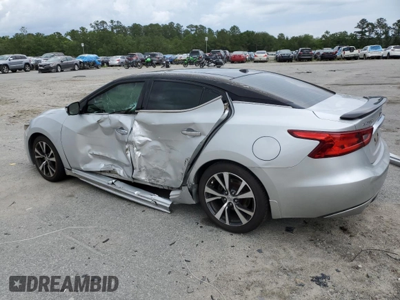 2017 Nissan Maxima Platinum with VIN 1N4AA6AP9HC387387, listed as a Copart auction lot 58727605 with 335,186 mi miles and Salvage title. Bid and sale history available at DreamBid. Image 2.