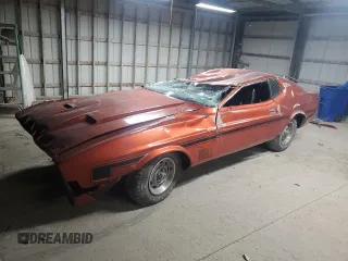 1971 Ford Mustang z VIN 1F02F229699, wystawiony jako Copart lot #87680035 z przebiegiem 49 885 mil mil oraz Szkody całkowita. Historia ofert i sprzedaży dostępna na DreamBid. Obrazek 1.
