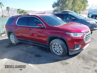 2021 Chevrolet Traverse LT Cloth with VIN 1GNERGKW2MJ193006, listed as a IAAI auction lot 41674861 with 43,465 mi miles and . Bid and sale history available at DreamBid. Image 1.