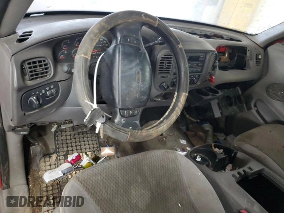 1997 Ford F-150 XL with VIN 1FTDX18W0VNB21424, listed as a Copart auction lot 45675365 with 155,760 mi miles and Salvage title. Bid and sale history available at DreamBid. Image 8.