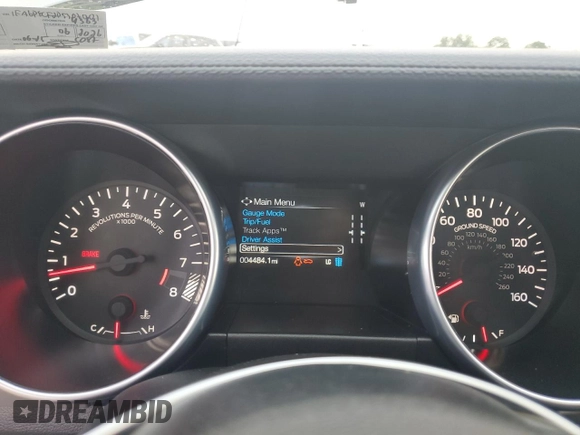 2023 Ford Mustang GT с VIN 1FA6P8CF2P5307001, выставлен на аукционе Copart как лот 64803935 с пробегом 4 484 миль миль и Чистый • Clean title. История ставок и продаж доступна на DreamBid. Изображение 9.