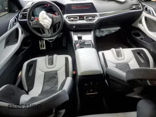 2021 BMW M4 Competition with VIN WBS33AZ06MCG74702, listed as a Copart auction lot 82348274 with 43,578 mi miles and Salvage Title. Bid and sale history available at carsss.com. Image 8.