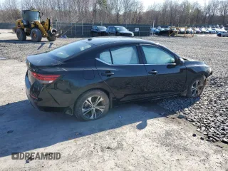2022 Nissan Sentra SV with VIN 3N1AB8CV8NY259355, listed as a Copart auction lot 53443495 with 18,271 mi miles and Salvage Title. Bid and sale history available at DreamBid. Image 3.