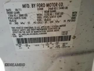 2011 Lincoln MKX z VIN 2LMDJ6JK0BBJ34056, wystawiony jako Copart lot #77958124 z przebiegiem 213 173 mil mil oraz Szkoda całkowita • Salvage title. Historia ofert i sprzedaży dostępna na DreamBid. Obrazek 13.