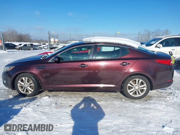 2012 Kia Optima EX with VIN 5XXGN4A61CG069907, listed as a IAAI auction lot 41275805 with 129,050 mi miles and . Bid and sale history available at carsss.com. Image 14.