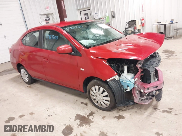 2020 Mitsubishi Mirage ES z VIN ML32F3FJXLHF00235, wystawiony jako IAAI lot #41961200 z przebiegiem 39 066 mil mil oraz . Historia ofert i sprzedaży dostępna na DreamBid. Obrazek 1.