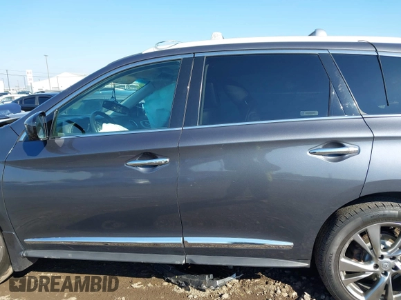 2014 Infiniti QX60 with VIN 5N1AL0MM7EC533909, listed as a IAAI auction lot 42370543 with 159,958 mi miles and . Bid and sale history available at DreamBid. Image 13.
