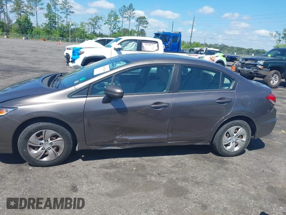 2015 Honda Civic Sedan LX with VIN 19XFB2F58FE082269, listed as a IAAI auction lot 42031294 with 105,260 mi miles. Bid and sale history available at carsss.com. Image 14.
