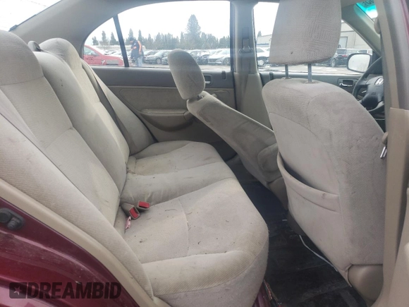 2002 Honda Civic LX with VIN 2HGES15502H558280, listed as a Copart auction lot 43611285 with 164,284 mi miles and Salvage Title. Bid and sale history available at DreamBid. Image 10.