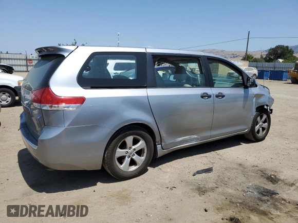 2012 Toyota Sienna with VIN 5TDZK3DC5CS200137, listed as a Copart auction lot 59992945 with 90,183 mi miles and Salvage title. Bid and sale history available at DreamBid. Image 3.