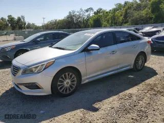2015 Hyundai Sonata 2.4L Limited with VIN 5NPE34AF9FH034036, listed as a Copart auction lot 53447495 with 187,072 mi miles and Clean Title. Bid and sale history available at carsss.com. Image 1.