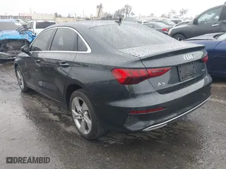 2023 Audi A3 Premium with VIN WAUGUDGY6PA140433, listed as a IAAI auction lot 41684883 with 27,410 mi miles. Bid and sale history available at carsss.com. Image 3.