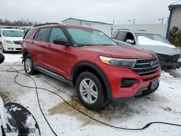 2021 Ford Explorer XLT with VIN 1FMSK8DHXMGB88858, listed as a Copart auction lot 45872965 with 62,501 mi miles and Non Repairable. Bid and sale history available at carsss.com. Image 4.
